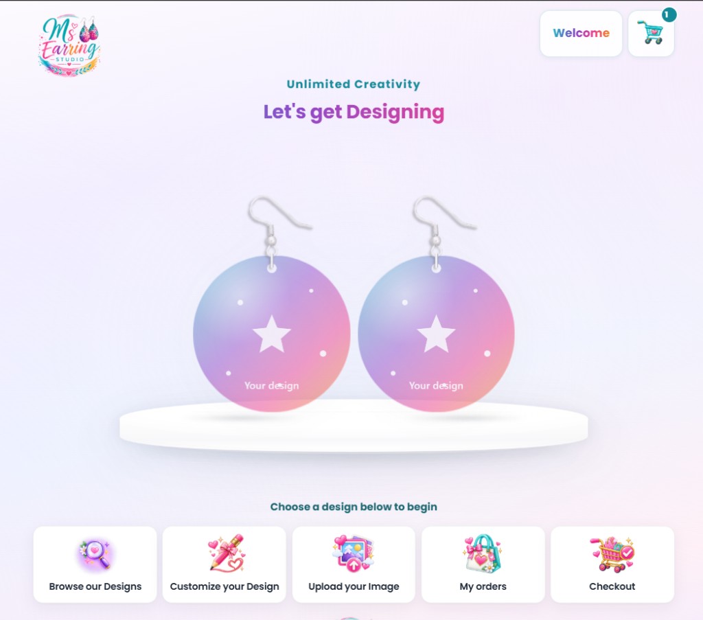 Screenshot of M's Design Studio